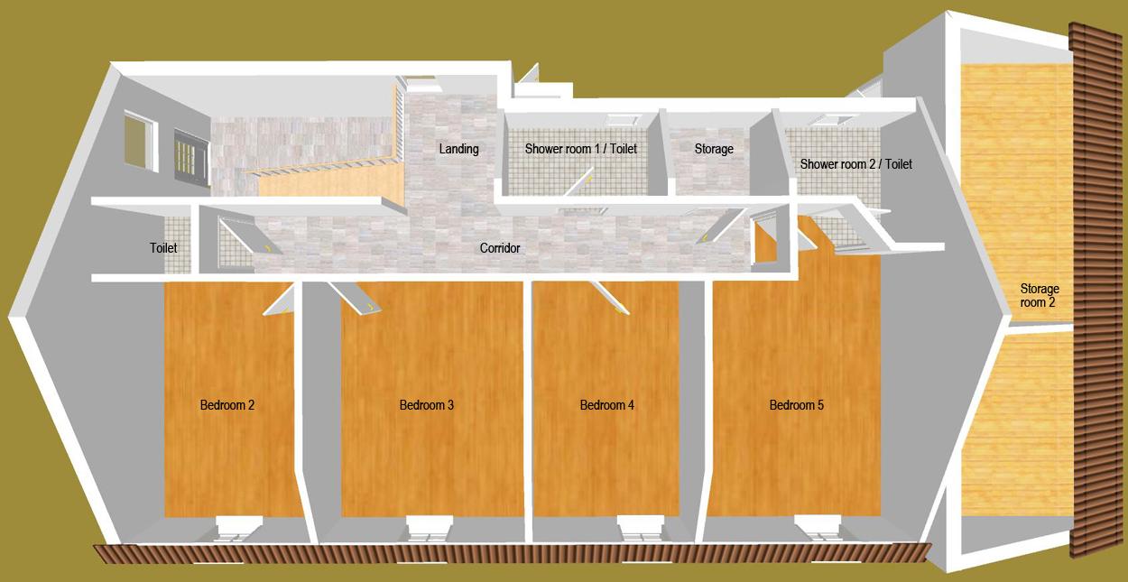 Upper floor plan